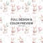 Ensemble de housse de couette animaux pour enfants 3 pièces - ensemble de literie et coussin décoratif Playful Bunny Ballons-124207734