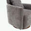 Fauteuil demi-tonneau pivotant en chenille-813798795