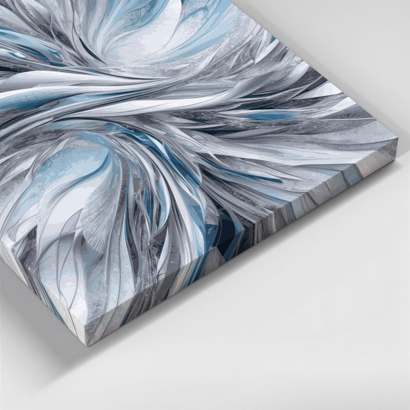 Digital Abstraction 42 Gray Canvas Wall Art