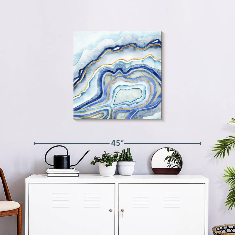 Avery Cobalt Agate II, 24" H x 24" W