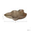 Bol décoratif contemporain en pierre d'onyx pour console de salon ou d'entrée - Touche moderne pour la décoration de bureau ou de maison - Brun et beige