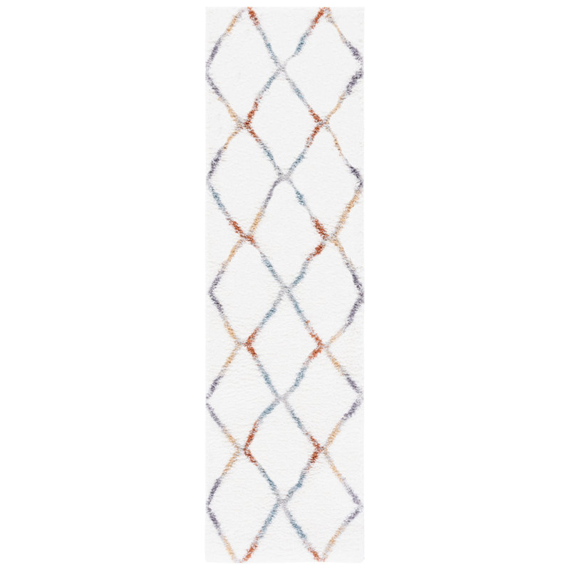 Tapis à poils longs Berber, Tapis de couloir 2 pi 3 po x 8 pi