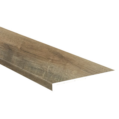 1.25 in. T x 47.25 in. L x 12.01 in. W Luxury Vinyl Flooring Trim Eased Edge Stair Tread
