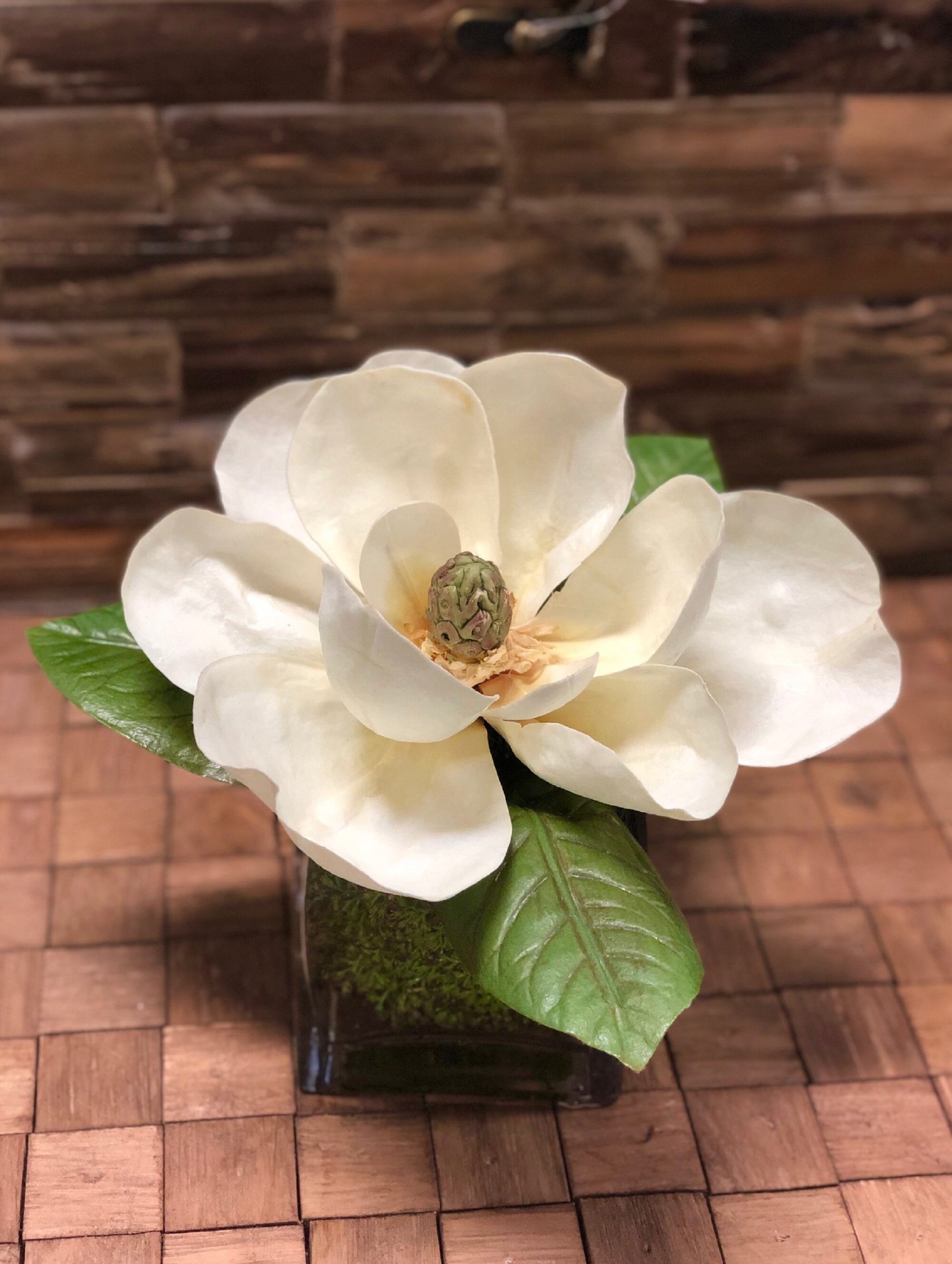 Charlton Home® Magnolia Arrangement In Vase & Reviews | Wayfair