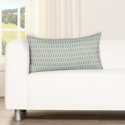 Sunbrella Inspired Mist Outdoor Lumbar Pillow