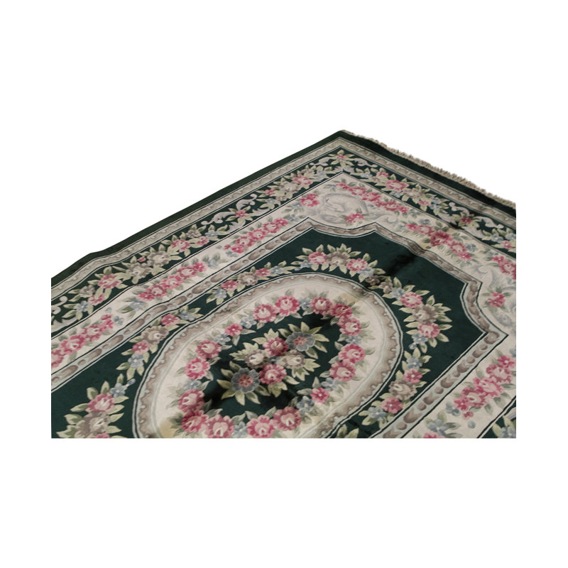 Hand-Knotted High-Quality Gray and Pink Area Rug