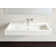 Badeloft Classic 18.8'' Stone Resin Rectangular Bathroom Sink with Overflow