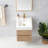 Beira 17.7 " W Free Standing Wall Mounted 1 Single Vanity Bathroom Vanity With Top-389976443-389976442