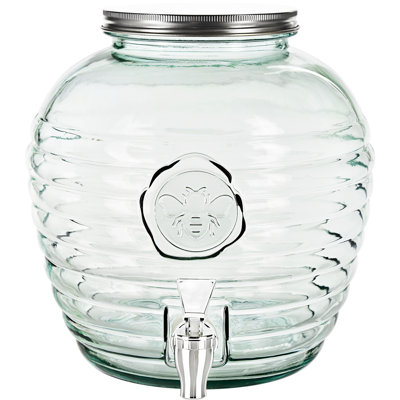 Elyza Glass 2 - Piece Beverage Dispenser Set