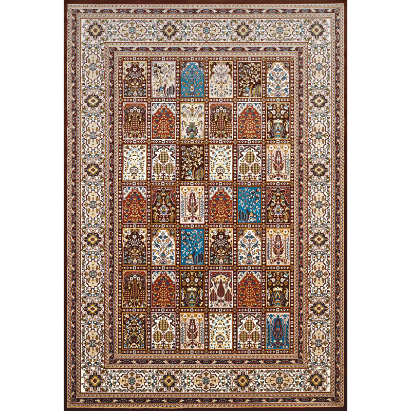 Tapis brun/beige mecca Ravenstein, 7 pi 10 po x 10 pi 6 po