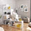 120cm H x 80cm W Particle Board Step Bookcase