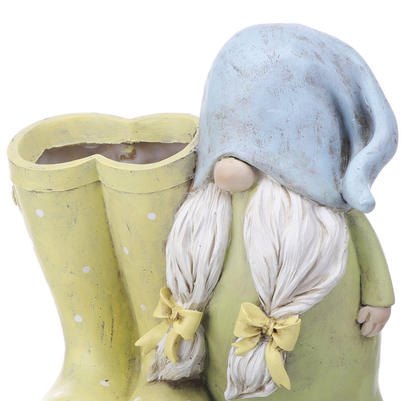 Ensemble de 2 pots de fleurs en résine Croglin