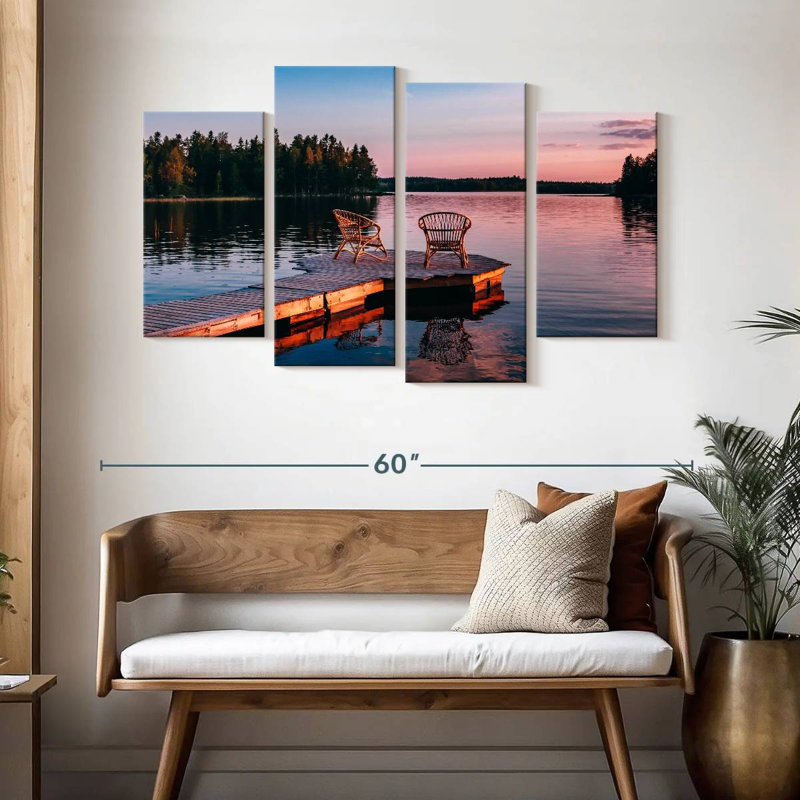 Aletra Chairs On Finnish Dock, 32" H x 52" W