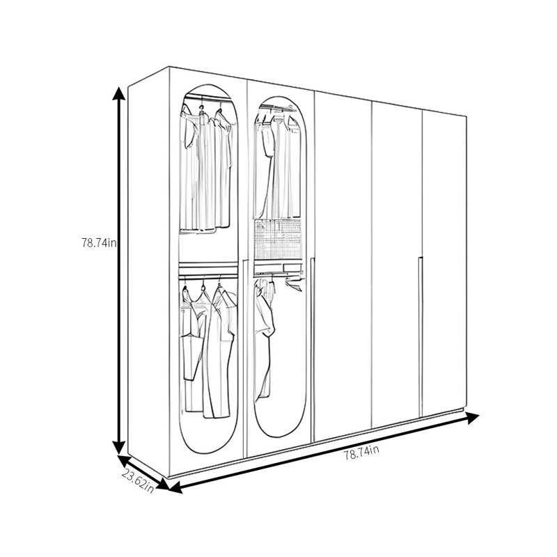 Longver, 78.74" H x 78.74" W x 23.62" D