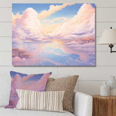 «Kawaii Clouds Landscape II», reproduction sur toile
