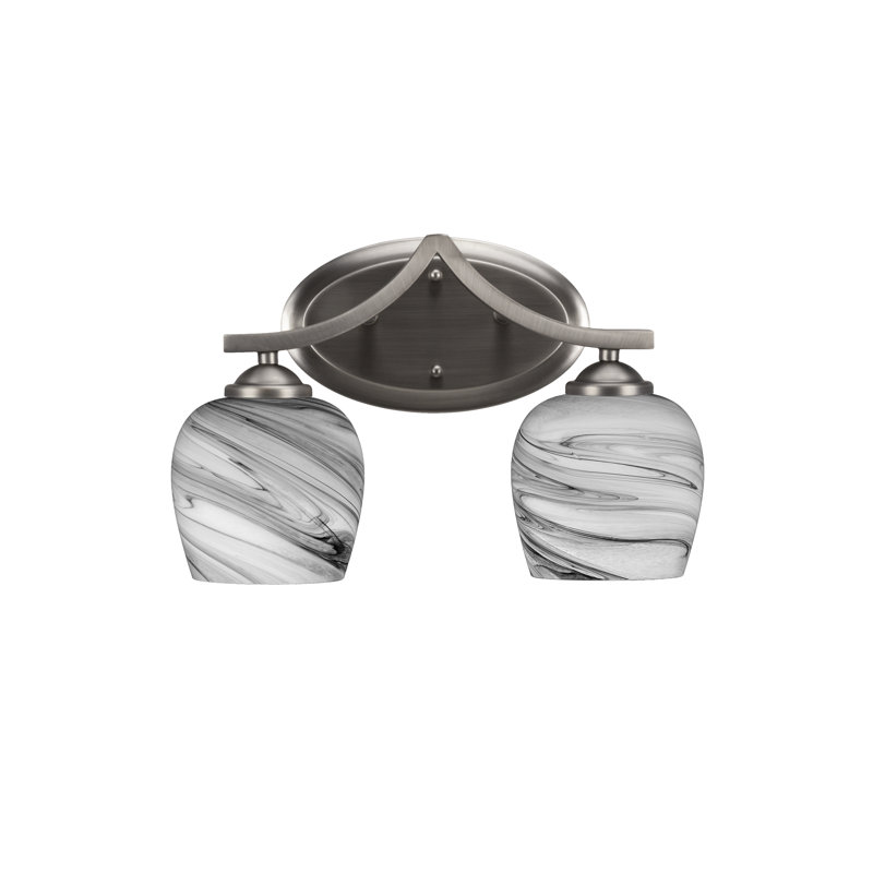 Zilo 2 Light Bath Bar, Graphite