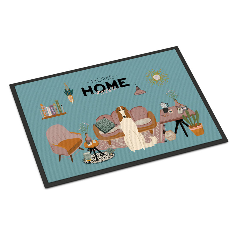 Tapis d'entrée antidérapant Guerline L 27 po x l 18 po, Barzoï