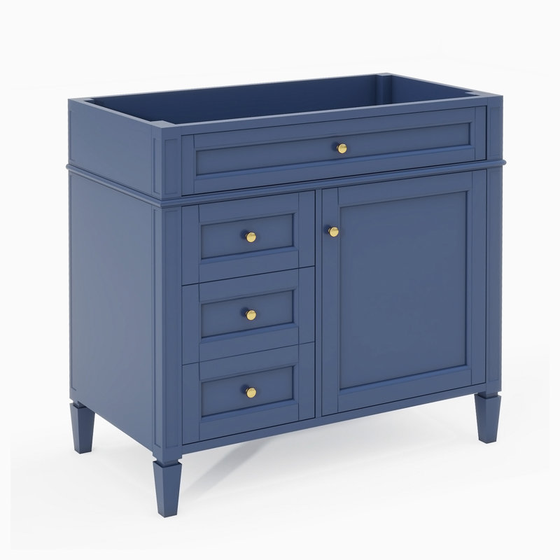 Base de meuble-lavabo simple 35,00 po seulement, Bleu