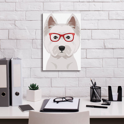 " West Highland Terrier Wearing Hipster Glasses " by Furbaby Affiliates
