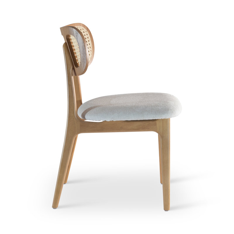 Claudia Cane Side Chair, Damasco
