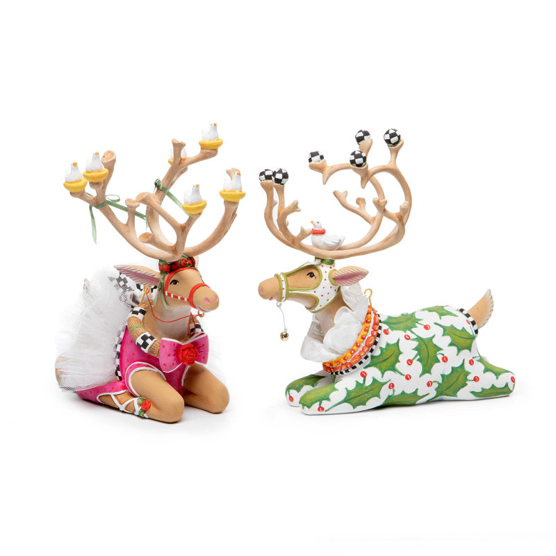 Patience Brewster Dash Away Sitting Vixen Reindeer Figure