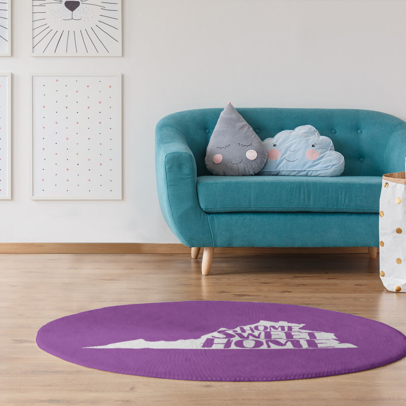 Chenille Indoor Rug, Round 5'