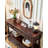 55.12" Dark brown Rectangular Solid Wood Console Table