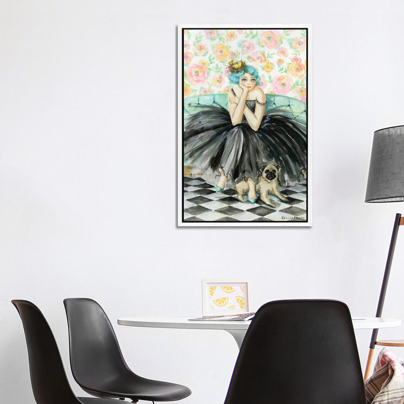 Eloise And George 1 Piece Wall Art on Canvas, 101.6 cm H x 66.04 cm W, Framed Print without Mat, Black