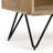 Hunter 20"W Solid Wood Industrial Modern Nightstand with 1 Drawer, Open Storage and Hairpin Legs-108257872