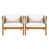 Beige Rope/Teak Frame selected