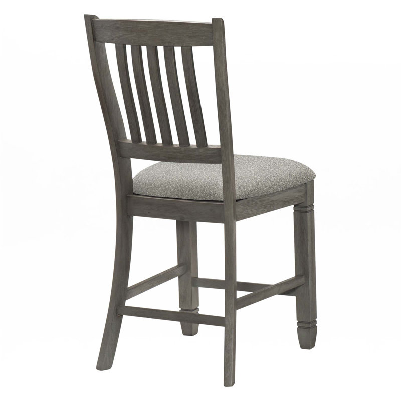 Counter Height Chairs 2Pc Set Dining Room, Antique Grey