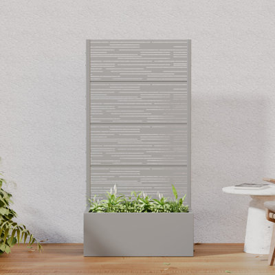 Lit de jardin surélevé 59 po x l 30 po x P 12 po avec jardin en treillis et treillis pour patio