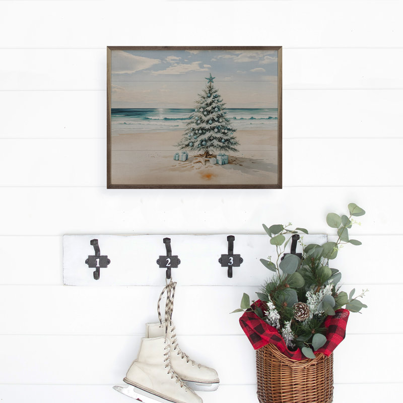 " Beach Holiday Tree ", 24" H x 30" W