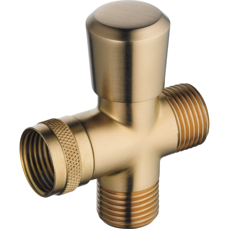 Soupape de détournement de bras de douche Universal Showering Components, Bronze-Champagne lustré