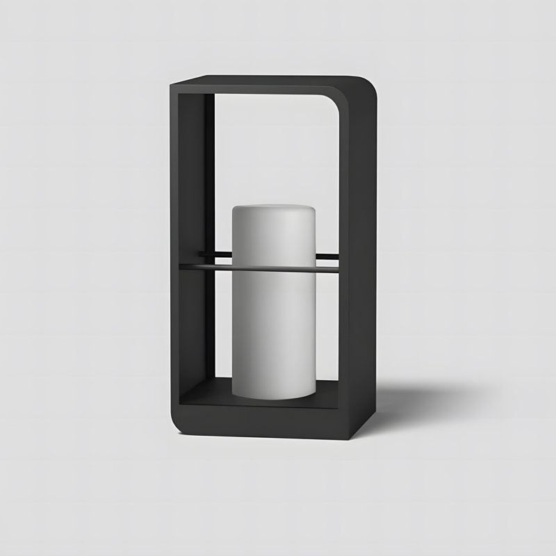 18.9'' Solar Powered Integrated LED Outdoor Table Lamp
