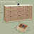 9-drawer Fluted Design Dresser Organizer, Wood Large Chest Of Drawers