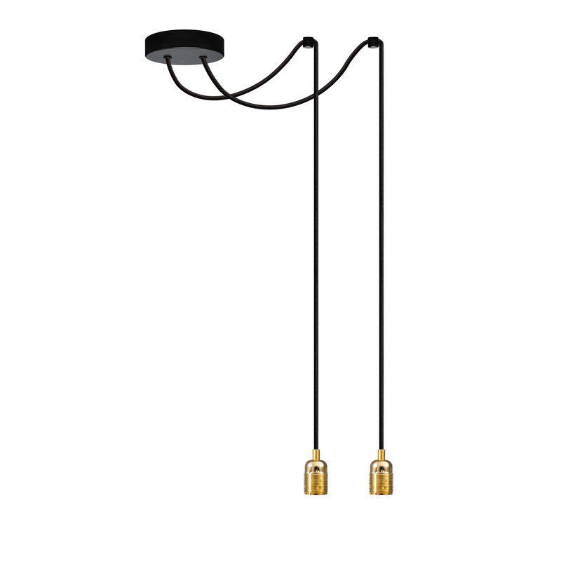 Rona 2 - Light Bulb Pendant, 507cm H x 7cm W x 4cm D, Brass