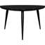 Ensemble de 2 tables basses et d'appoint noires avec plateaux triangulaires, construction moderne et esthétique raffinée pour espaces sophistiqués. Fabriquées en bois de manguier, leurs bords arrondis apportent une touche d'élégance aux pièces à vivre.