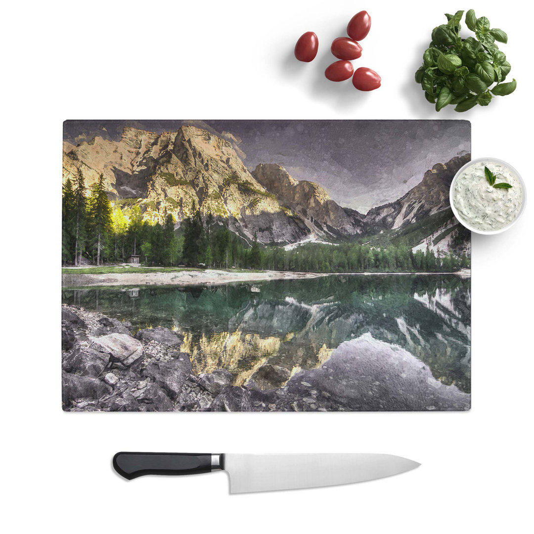 Glass Mountain Beauty in Abstract Chopping Board