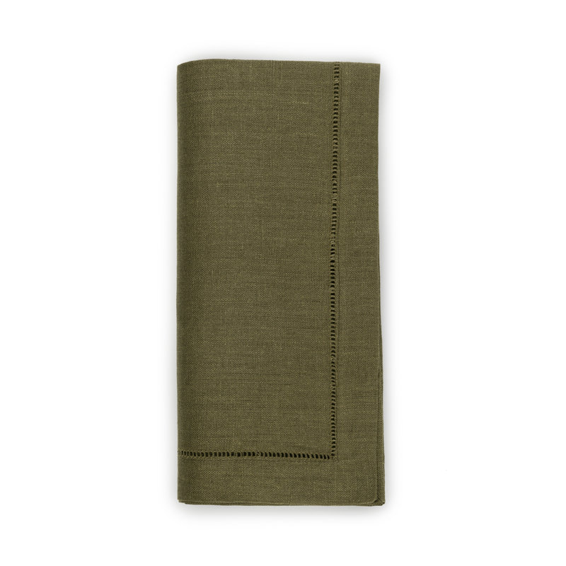 Festival Linen Rectangle Napkins, Hunter