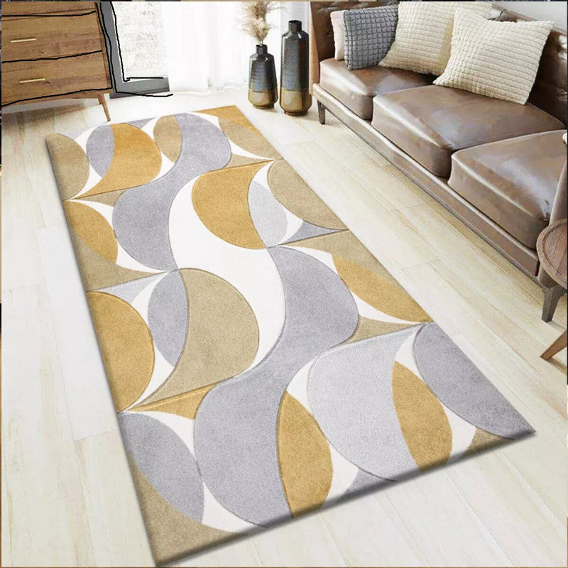 Modern Large Area Rugs Living Room Bedroom Carpet Hallway Runner Rug Floor Mats, Runner 60 x 220cm