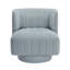 Fauteuil pivotant moderne avec revêtement en tissu bleu turquoise confortable et élégant pour salon 1 pièce-1544549954