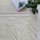 Albans Chevron Handmade Hand-Loomed Jute Area Rug in Ivory