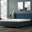 Matelas simple de 8 pouces avec changement de phase de refroidissement, mousse à mémoire de forme I-Gel ventilée de 1 po, base de 3 po et 4 po, housse ferme en mousse blanche et grise, matériau de refroidissement à changement de densité, + gris