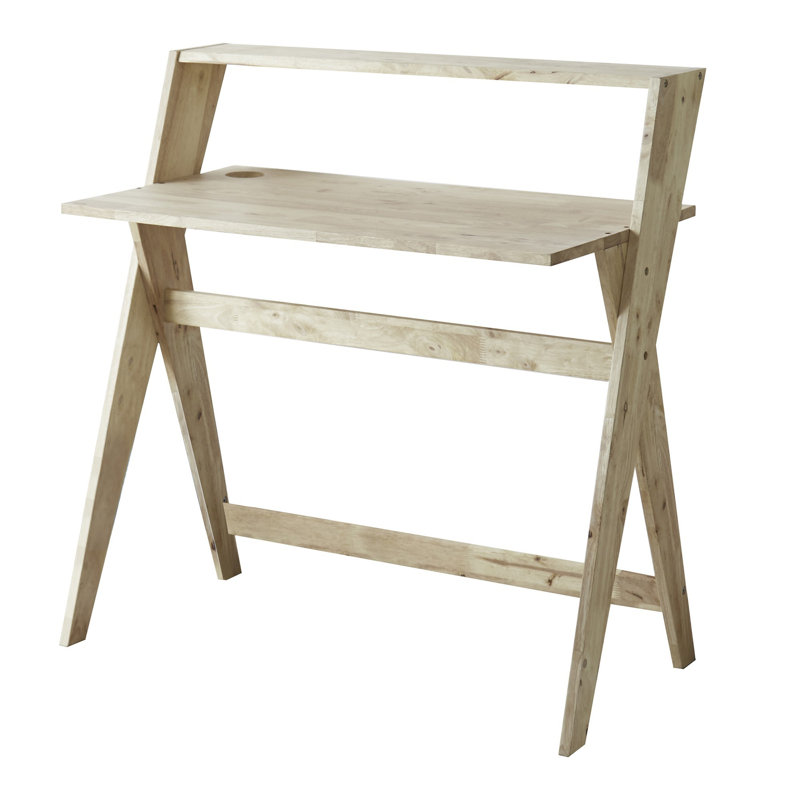 Bureau avec rehausse, Naturel