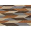 Tapis ivoire / gris en laine fabriqué à la main de conception unique 4 pi 8 po x 6 pi 9 po Lowena