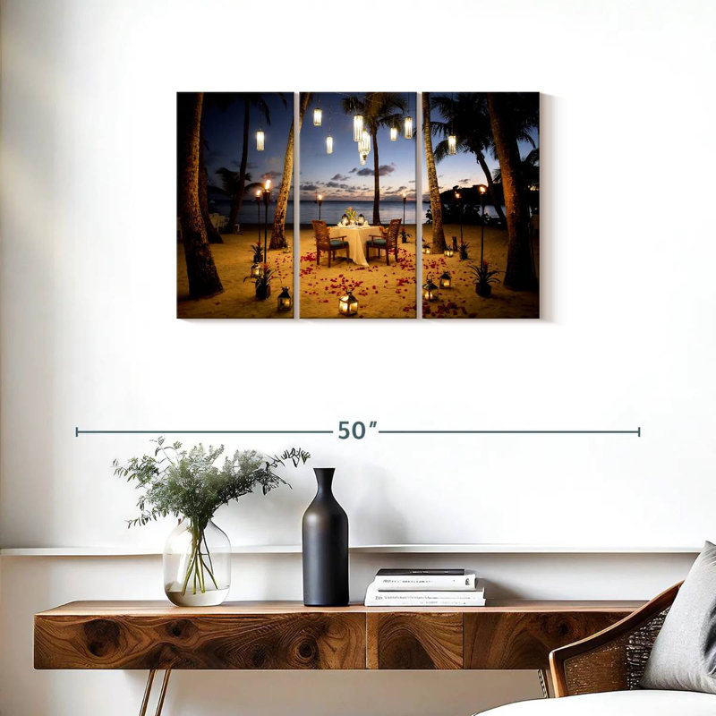 Gillard Romantic Beach Dinner, 20" H x 33" W