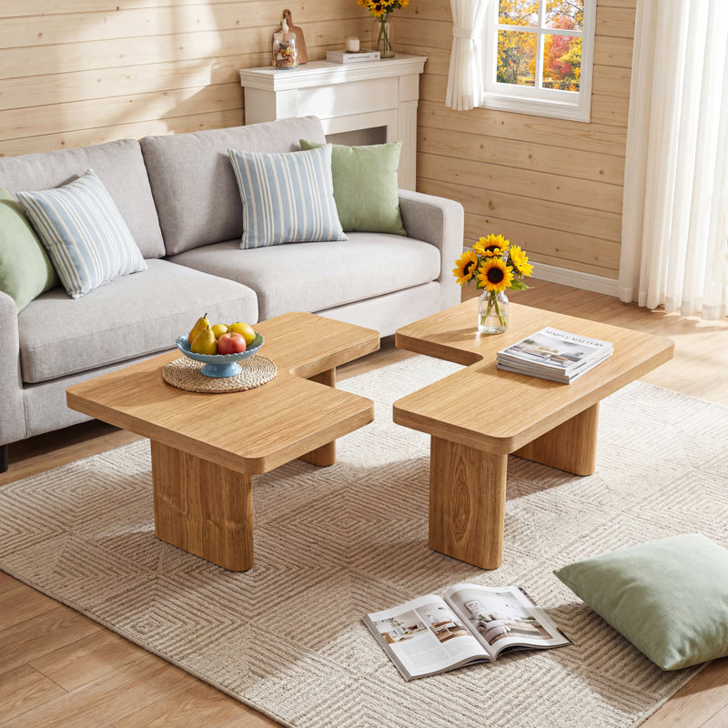 51.38-inch modern multi-piece design coffee table