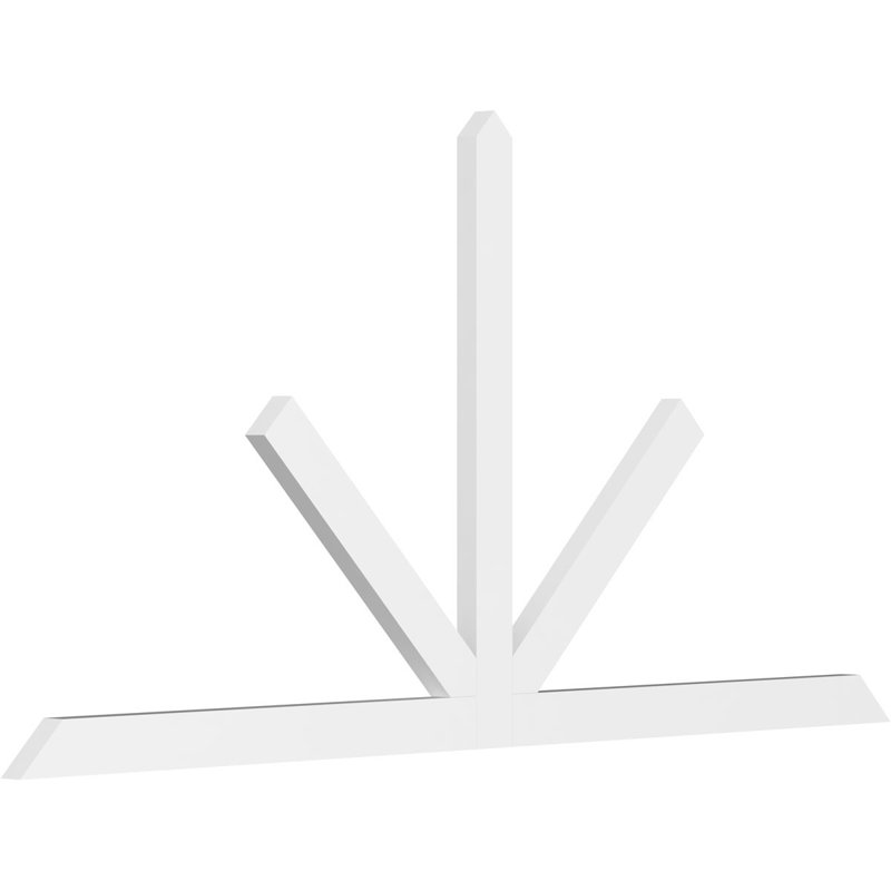 Support à pignon Saratoga, H 48 po x l 96 po (pas: 12/12), P 4 po x F 4 po, PVC