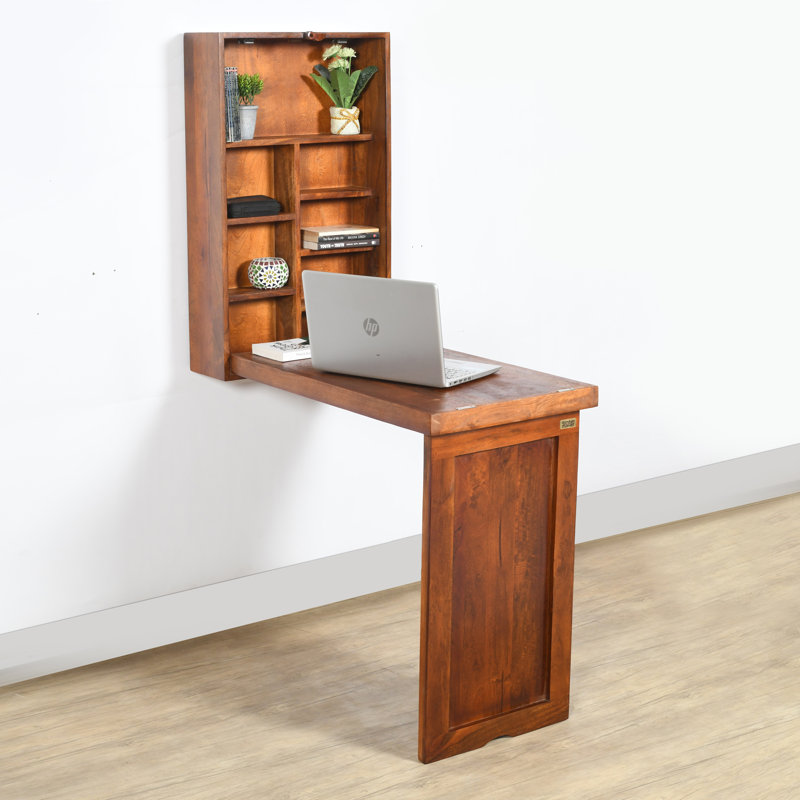 Solid Wood Floating Desk